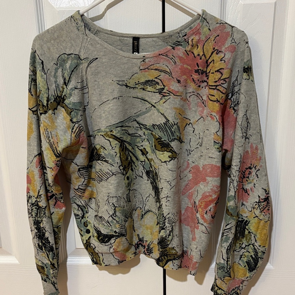 plenty by Tracy Reese Floral Print Long Sleeve Sweater